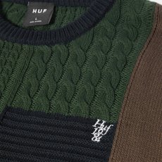画像3: HUF Columbia Cable Knit Sweater - Multi (3)