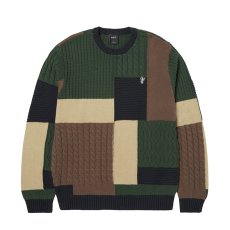 画像1: HUF Columbia Cable Knit Sweater - Multi (1)