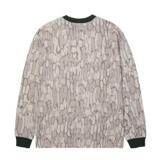画像2: HUF Warped Camo L/S Knit Top - Muted Camo (2)
