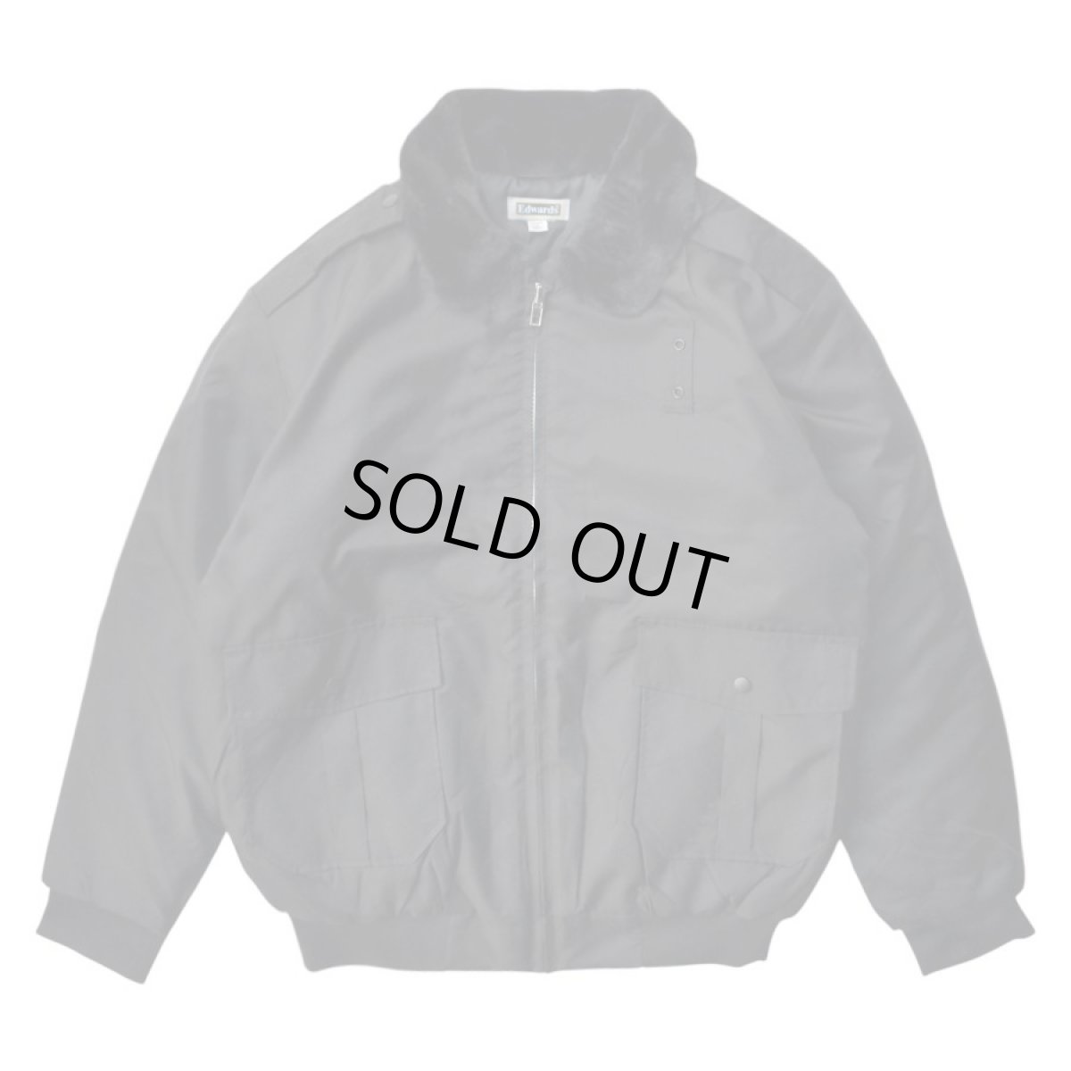 画像1: Edwards Police Bomber Jacket - Black (1)