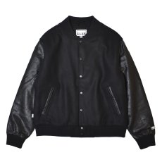 画像1: PRO CLUB Heavyweight Varsity Jacket - Black (1)