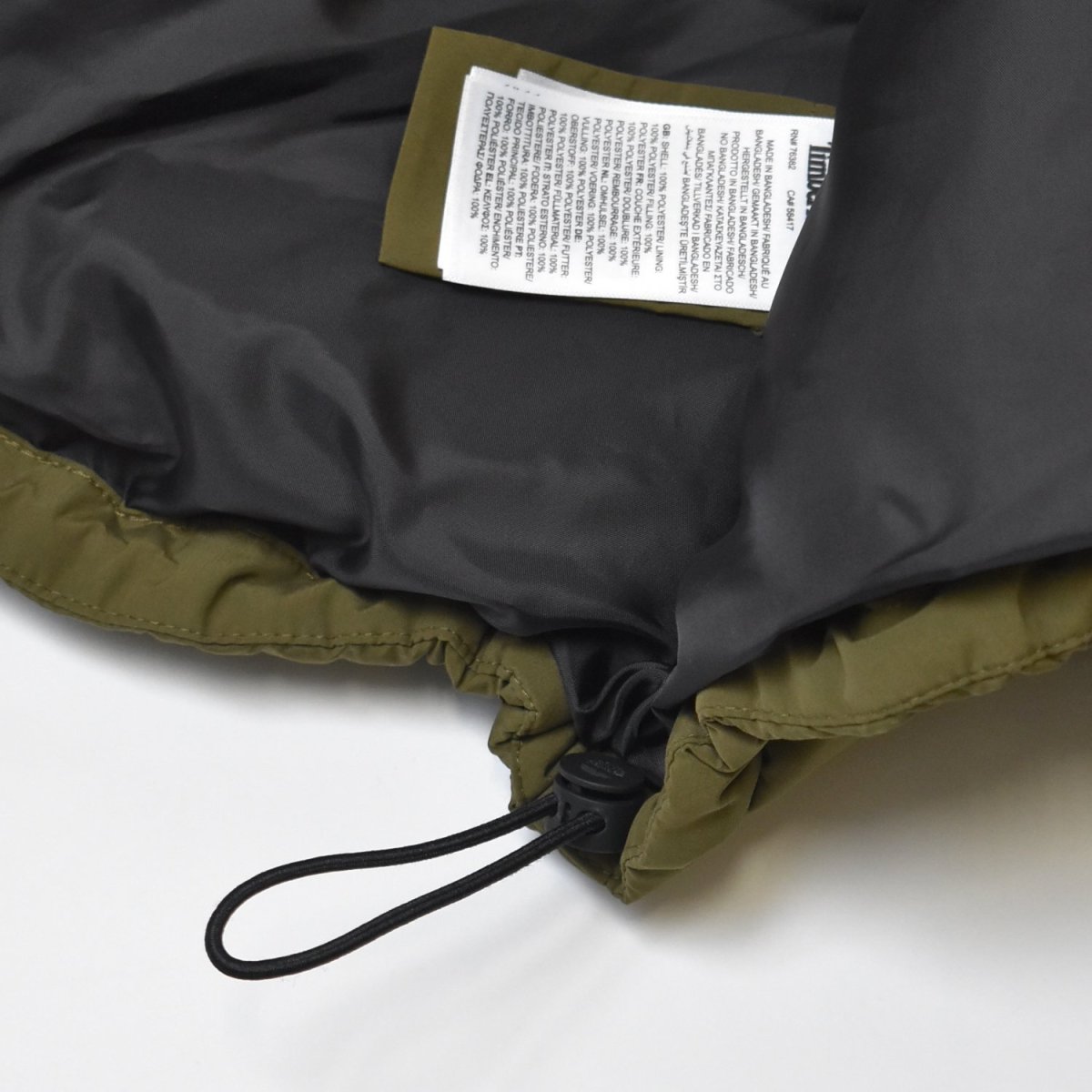 画像9: Timberland Durable Water-Repellent Puffer Jacket - OliveｘBlack (9)