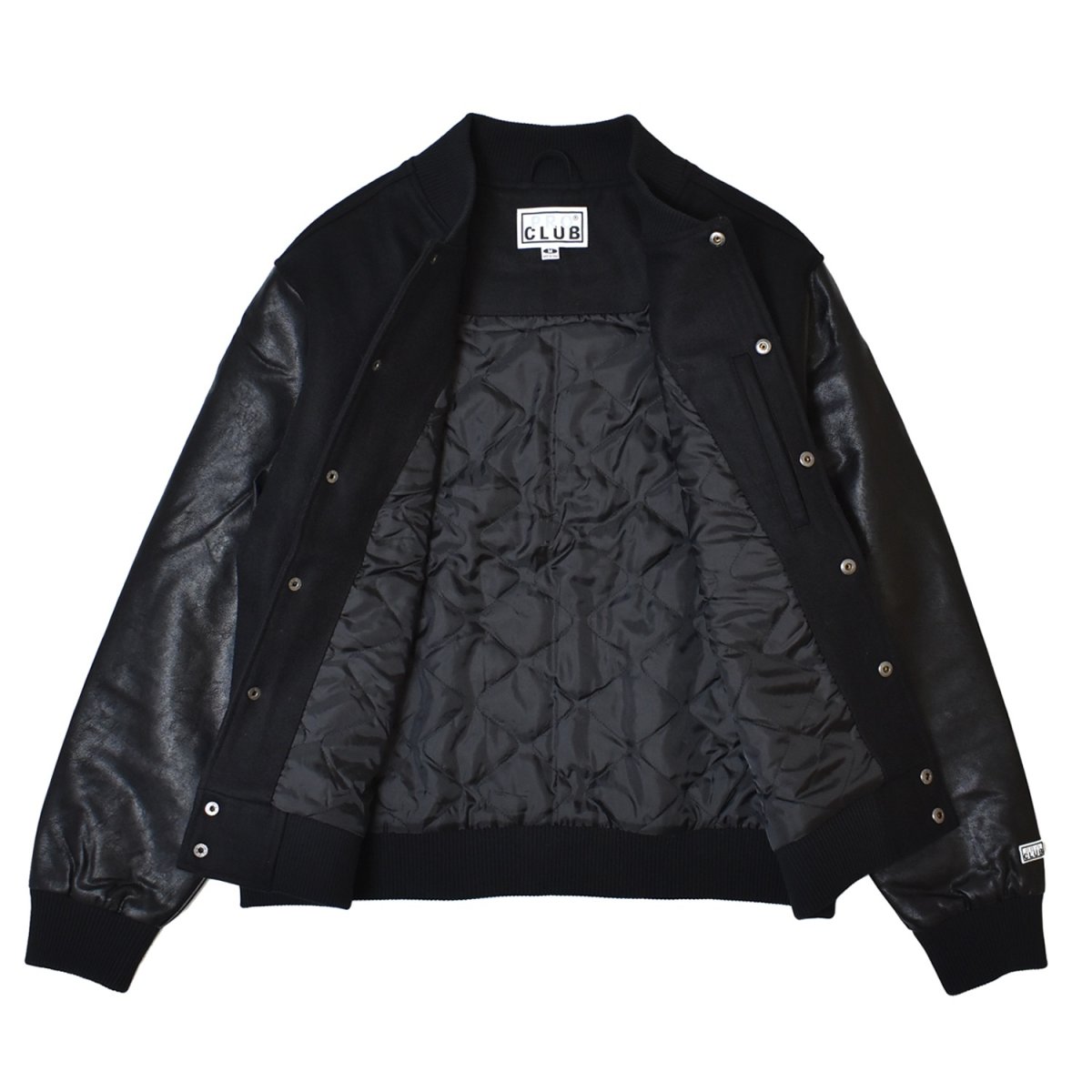 画像2: PRO CLUB Heavyweight Varsity Jacket - Black (2)