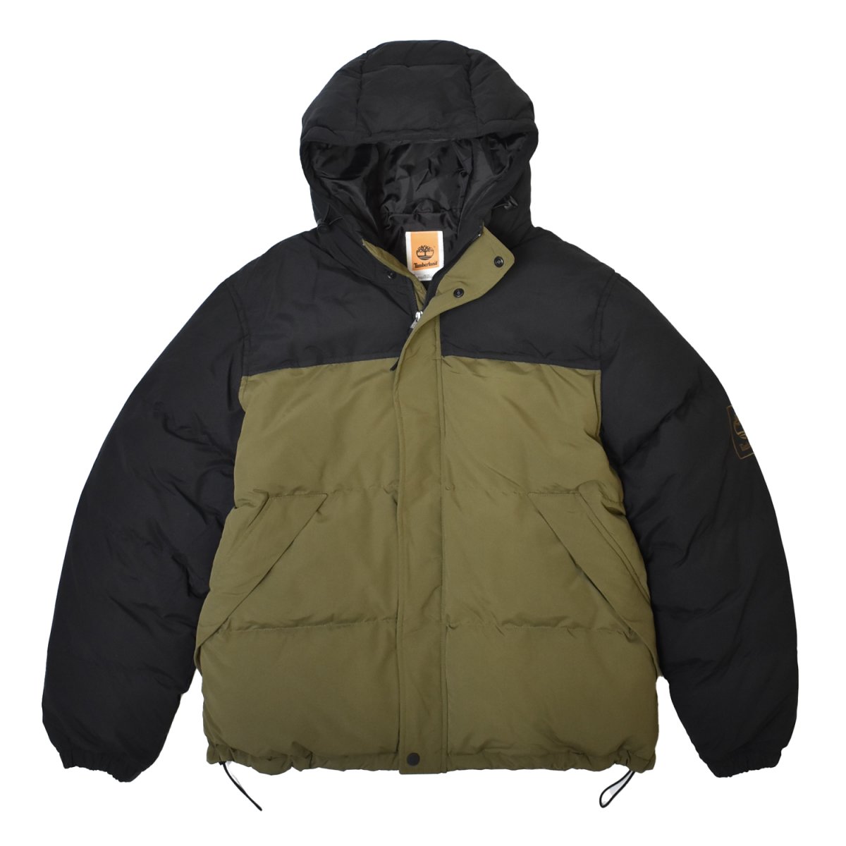 画像1: Timberland Durable Water-Repellent Puffer Jacket - OliveｘBlack (1)