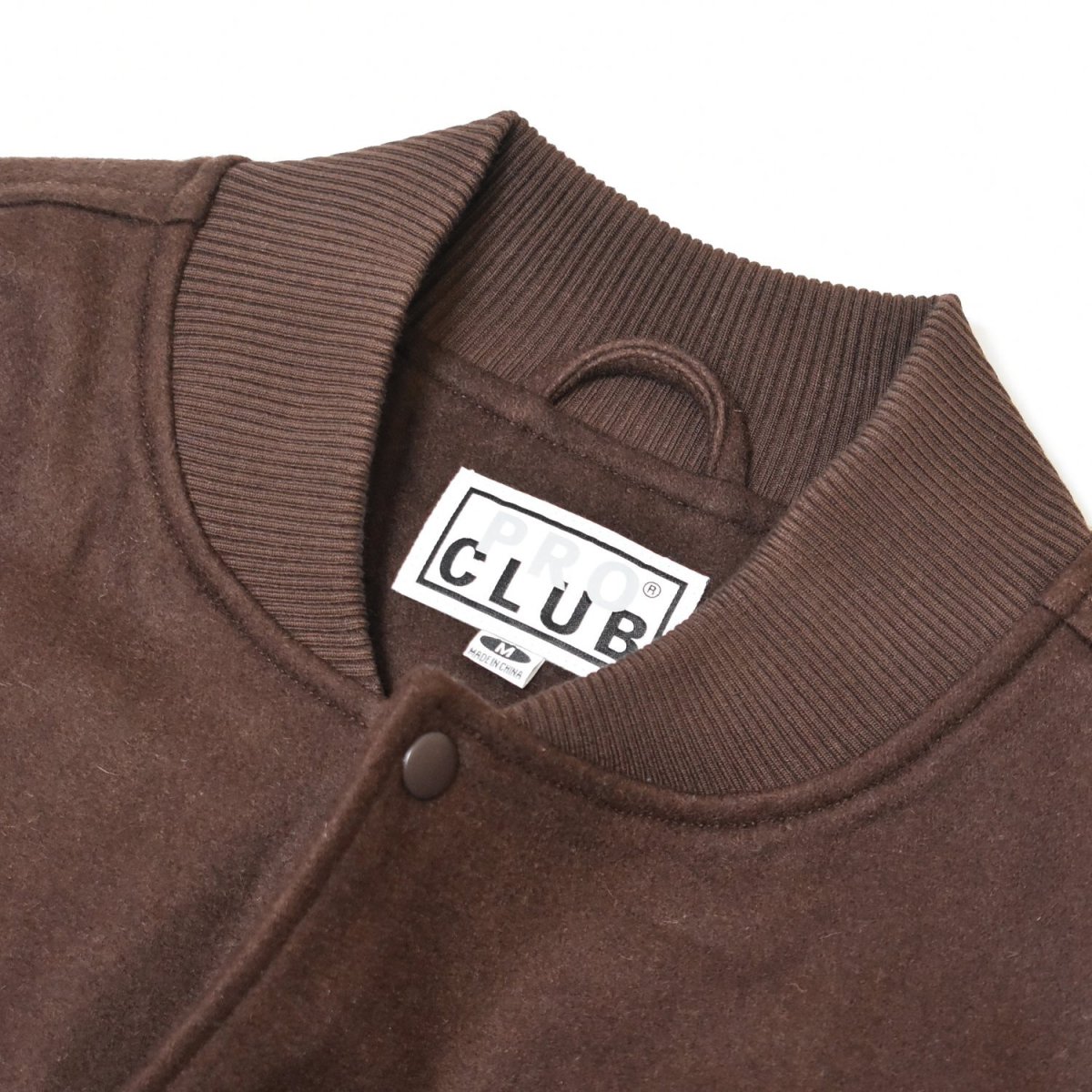 画像3: PRO CLUB Heavyweight Varsity Jacket - Brown (3)