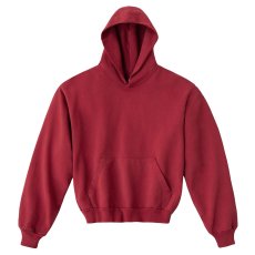 画像1: Los Angeles Apparel 14oz Garment Dye Heavy Fleece Hoodie - Dark Red (1)