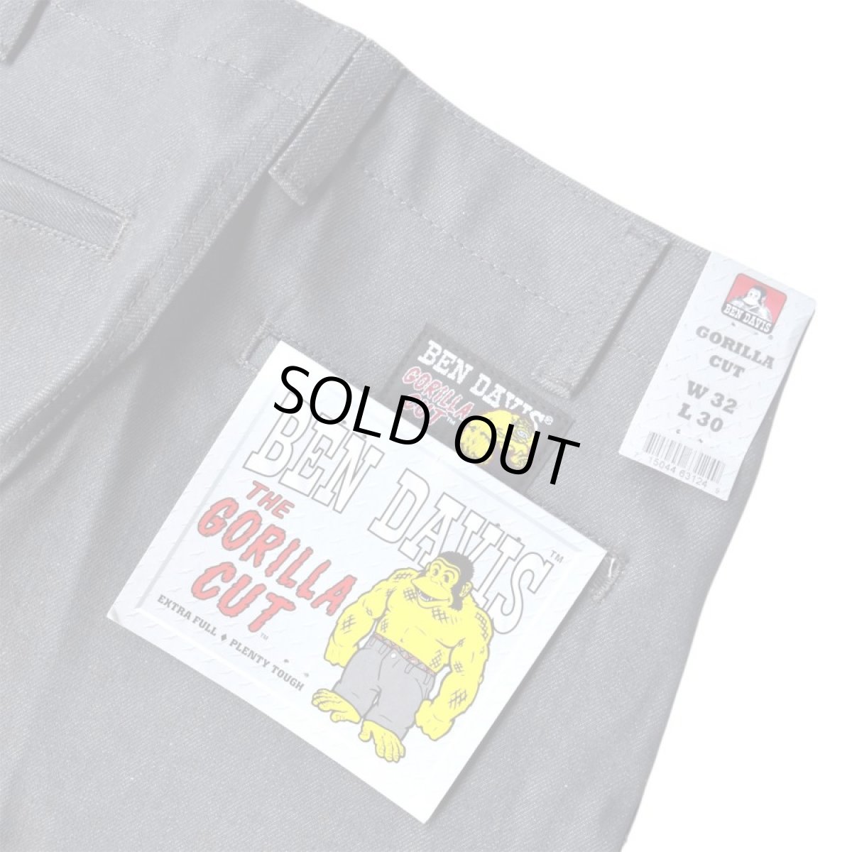 画像3: Ben Davis Gorilla Cut Pants - Charcoal Denim (3)
