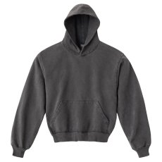 画像1: Los Angeles Apparel 14oz Garment Dye Heavy Fleece Hoodie - Vintage Black (1)