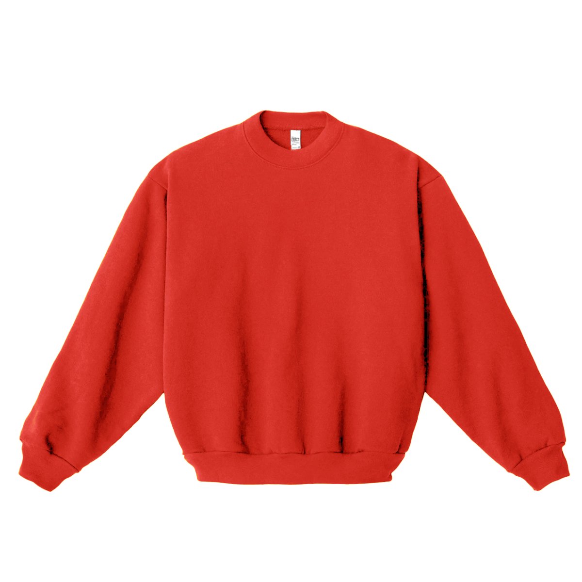 画像1: Los Angeles Apparel 14oz Garment Dye Heavy Fleece Crewneck - Bright Orange (1)