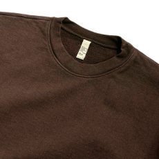 画像2: Los Angeles Apparel 14oz Garment Dye Heavy Fleece Crewneck - Choco (2)