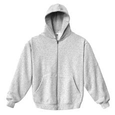 画像1: Los Angeles Apparel 14oz Heavy Fleece Full Zip Hoodie - Ash (1)