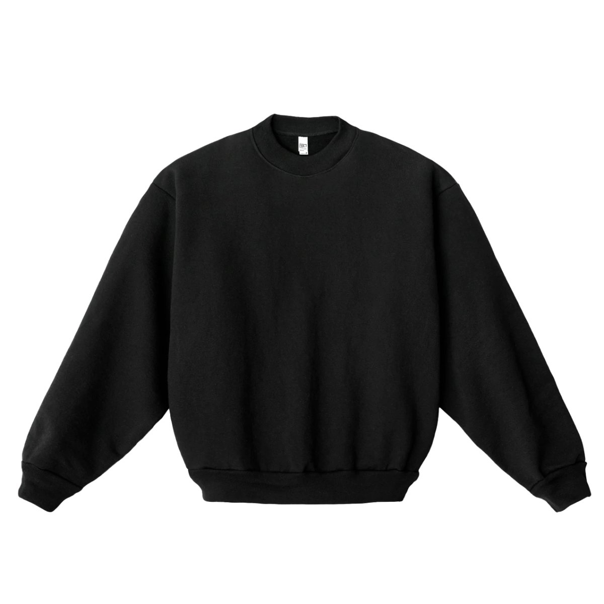 画像1: Los Angeles Apparel 14oz Heavy Fleece Crewneck - Black (1)