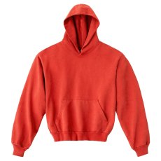 画像1: Los Angeles Apparel 14oz Garment Dye Heavy Fleece Hoodie - Bright Orange (1)