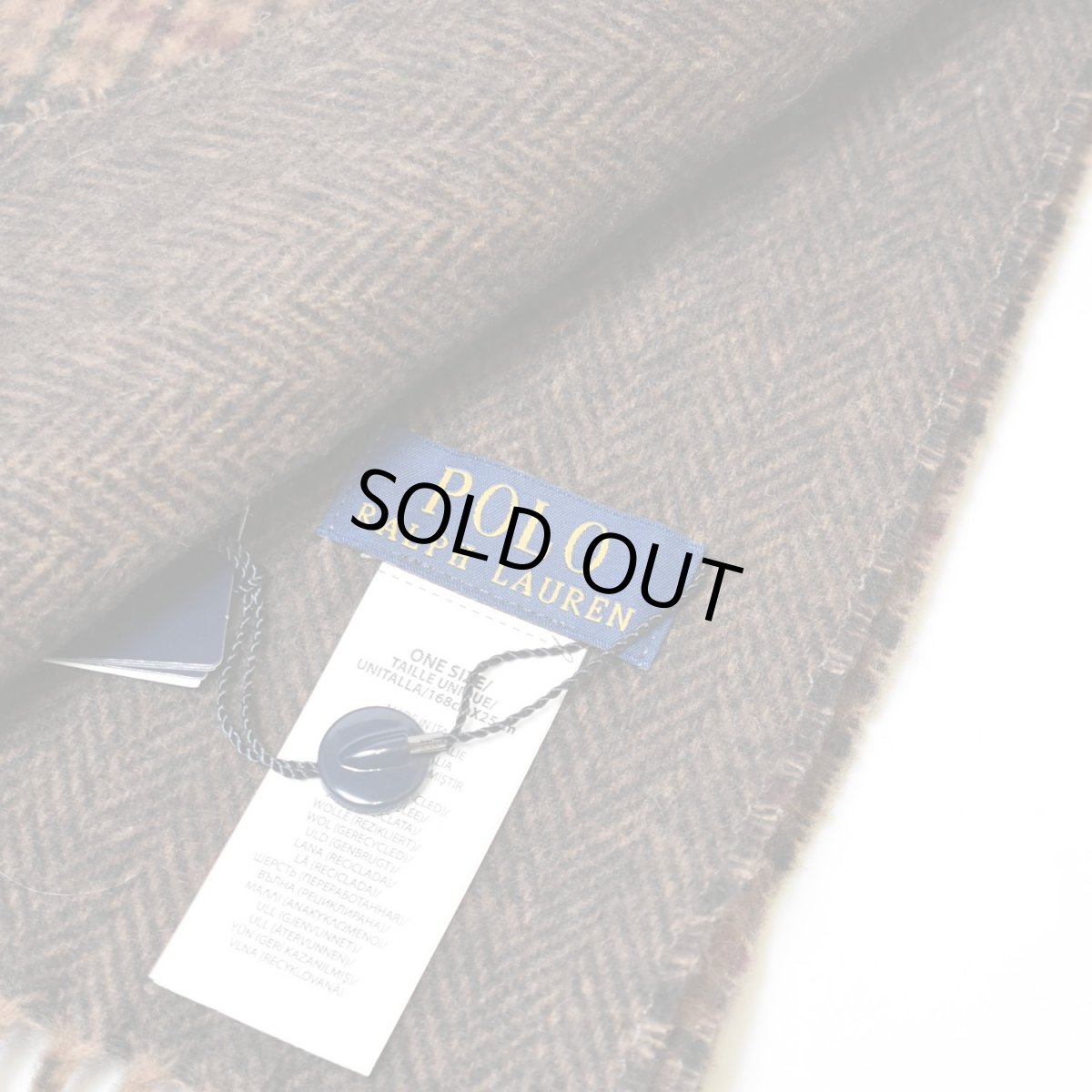 画像4: Polo Ralph Lauren Reversible Wool Scarf - Brown (4)