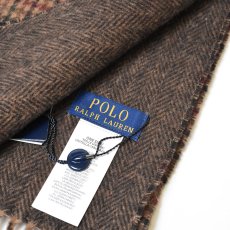 画像4: Polo Ralph Lauren Reversible Wool Scarf - Brown (4)