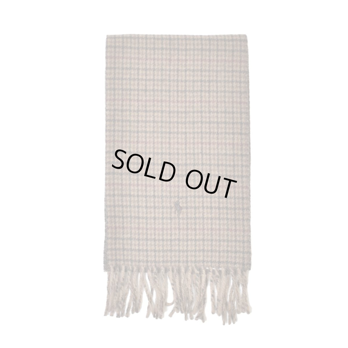 画像1: Polo Ralph Lauren Reversible Wool Scarf - Brown (1)