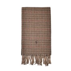 画像1: Polo Ralph Lauren Reversible Wool Scarf - Brown (1)