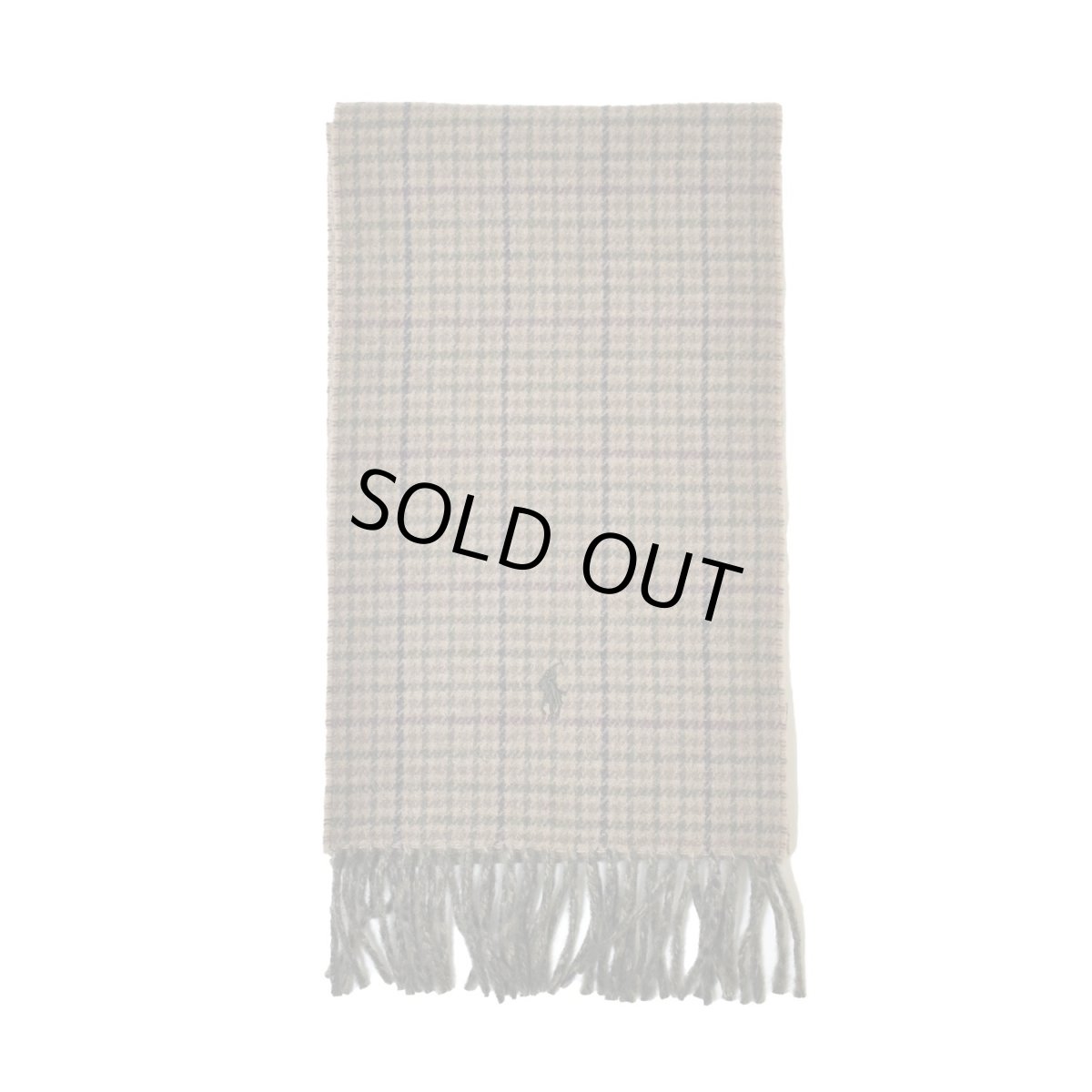 画像1: Polo Ralph Lauren Reversible Wool Scarf - Olive (1)