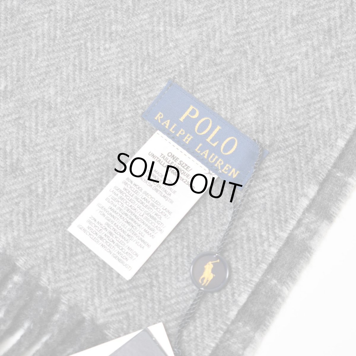 画像4: Polo Ralph Lauren Reversible Wool Scarf - Grey (4)