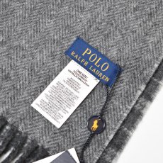 画像4: Polo Ralph Lauren Reversible Wool Scarf - Grey (4)