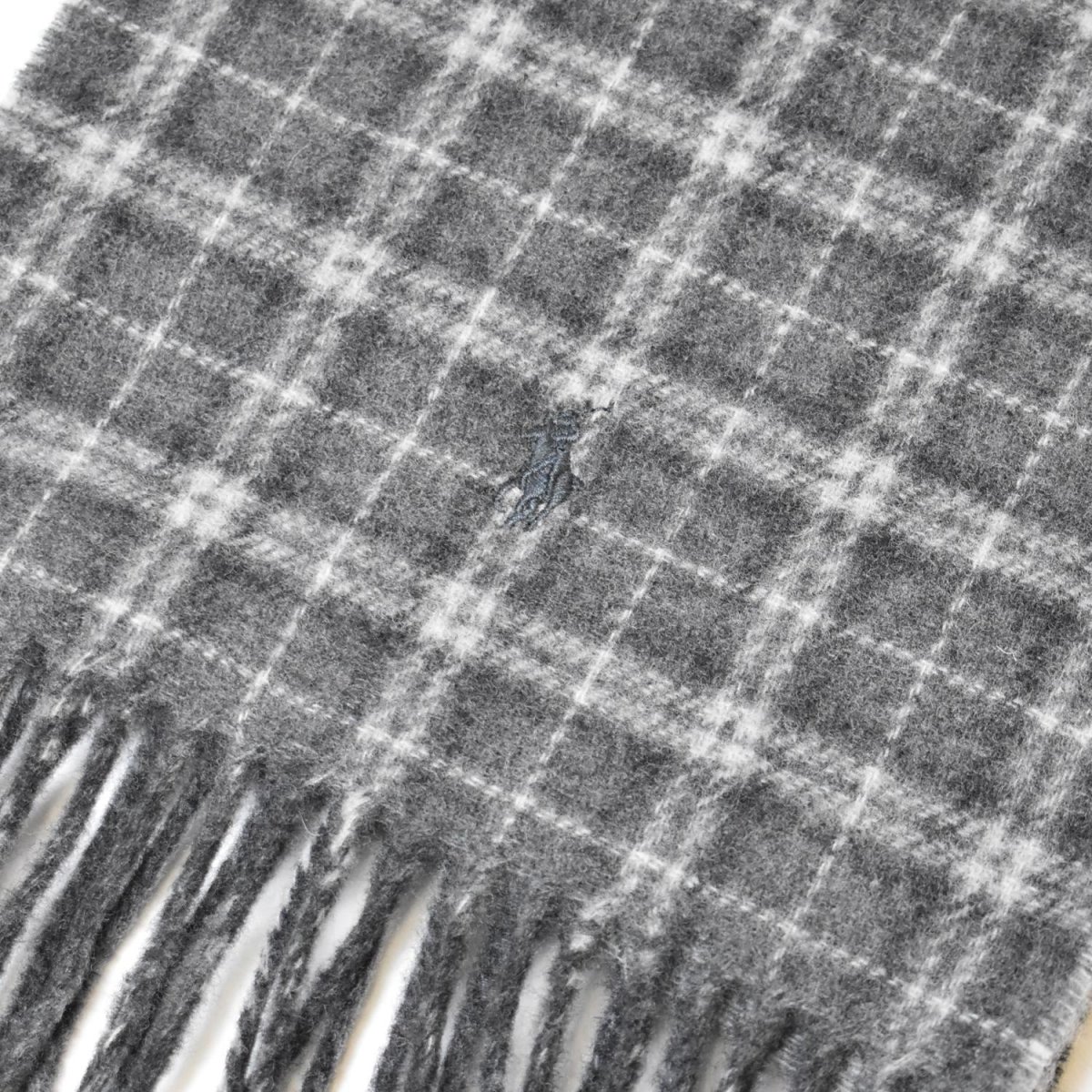 画像3: Polo Ralph Lauren Reversible Wool Scarf - Grey (3)