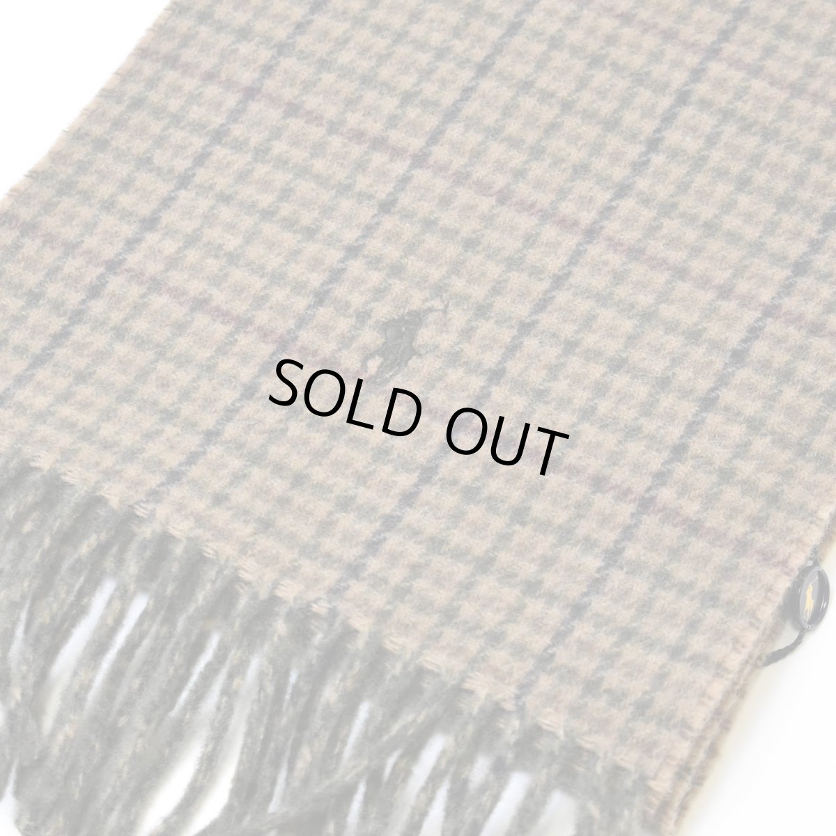 画像3: Polo Ralph Lauren Reversible Wool Scarf - Olive (3)