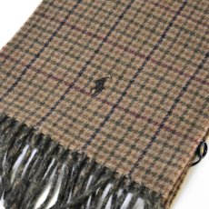 画像3: Polo Ralph Lauren Reversible Wool Scarf - Olive (3)
