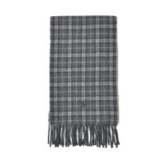 画像1: Polo Ralph Lauren Reversible Wool Scarf - Grey (1)