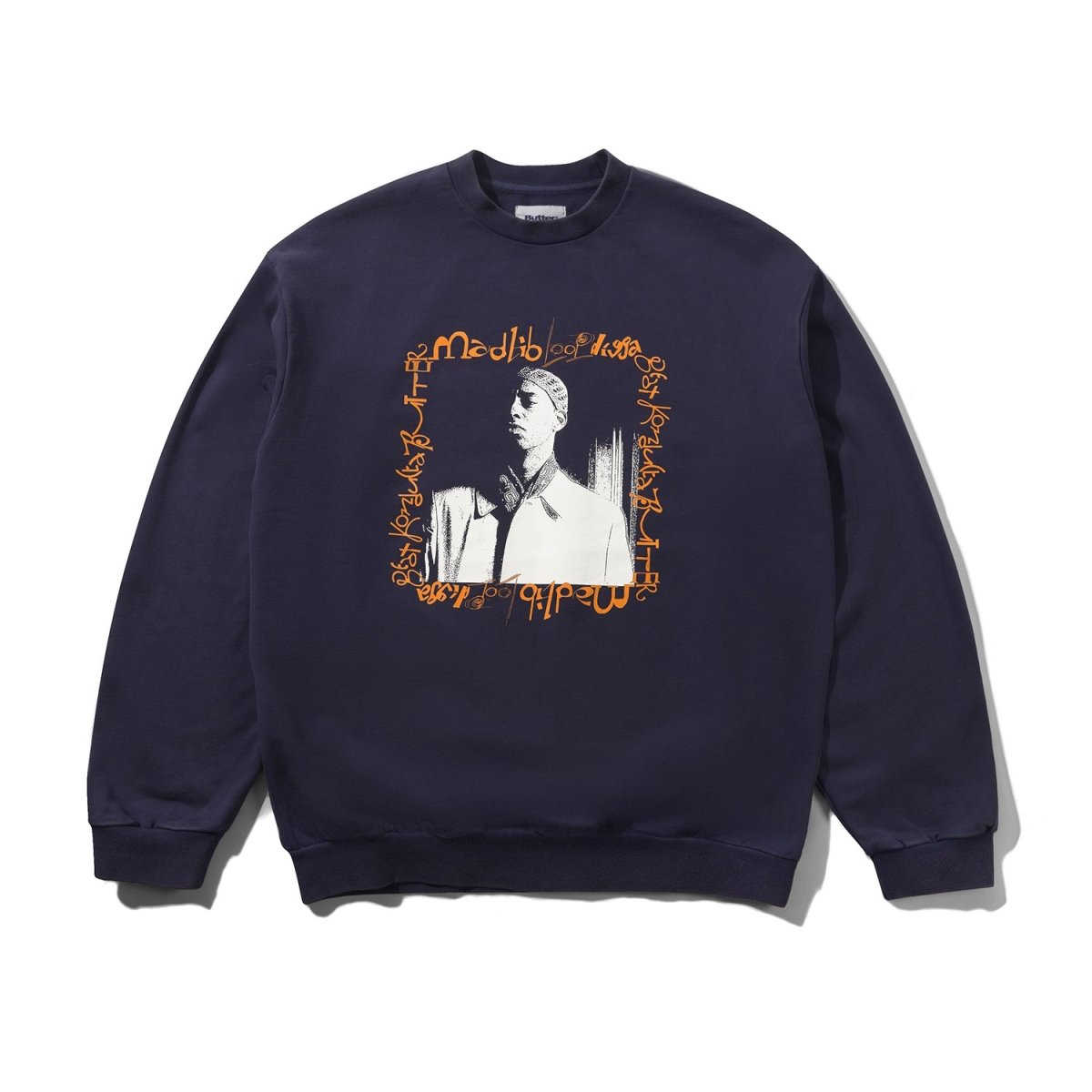 画像1: Butter GoodsｘMadlib Loop Digga Crewneck - Washed Navy (1)