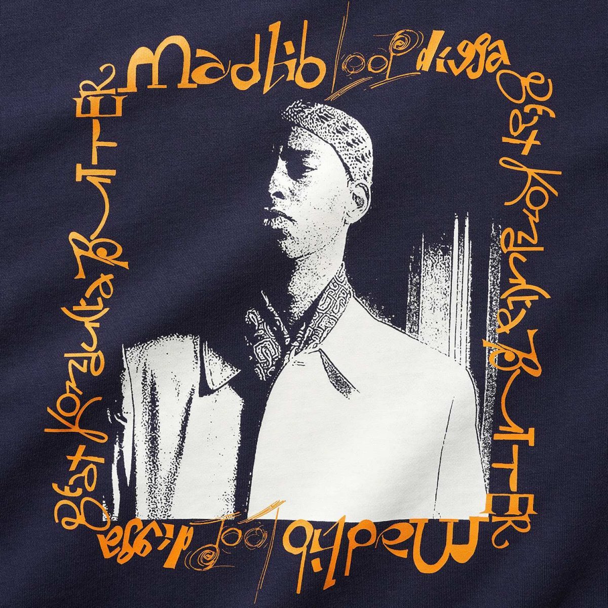 画像2: Butter GoodsｘMadlib Loop Digga Crewneck - Washed Navy (2)