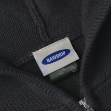 画像2: RAWDRIP Original Double Zip Cotton Knit Hoodie - Grey (2)