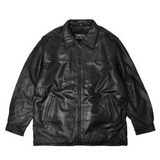 画像1: Deadstock Leather Jacket - Black (1)