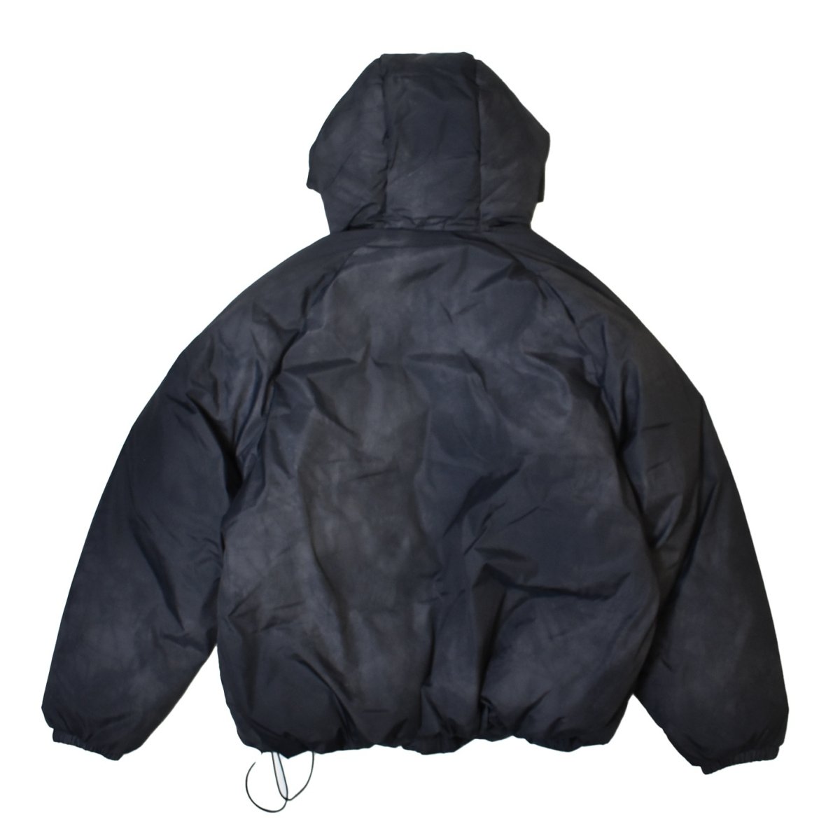 画像3: Old Navy Oversized Hooded Puffer Jacket - Black Print (3)