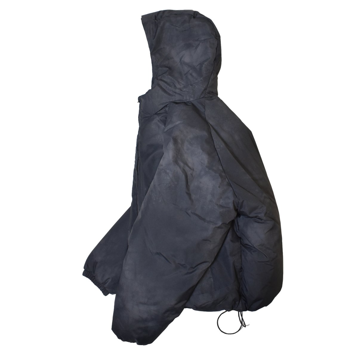 画像2: Old Navy Oversized Hooded Puffer Jacket - Black Print (2)