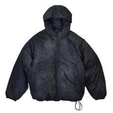 画像1: Old Navy Oversized Hooded Puffer Jacket - Black Print (1)