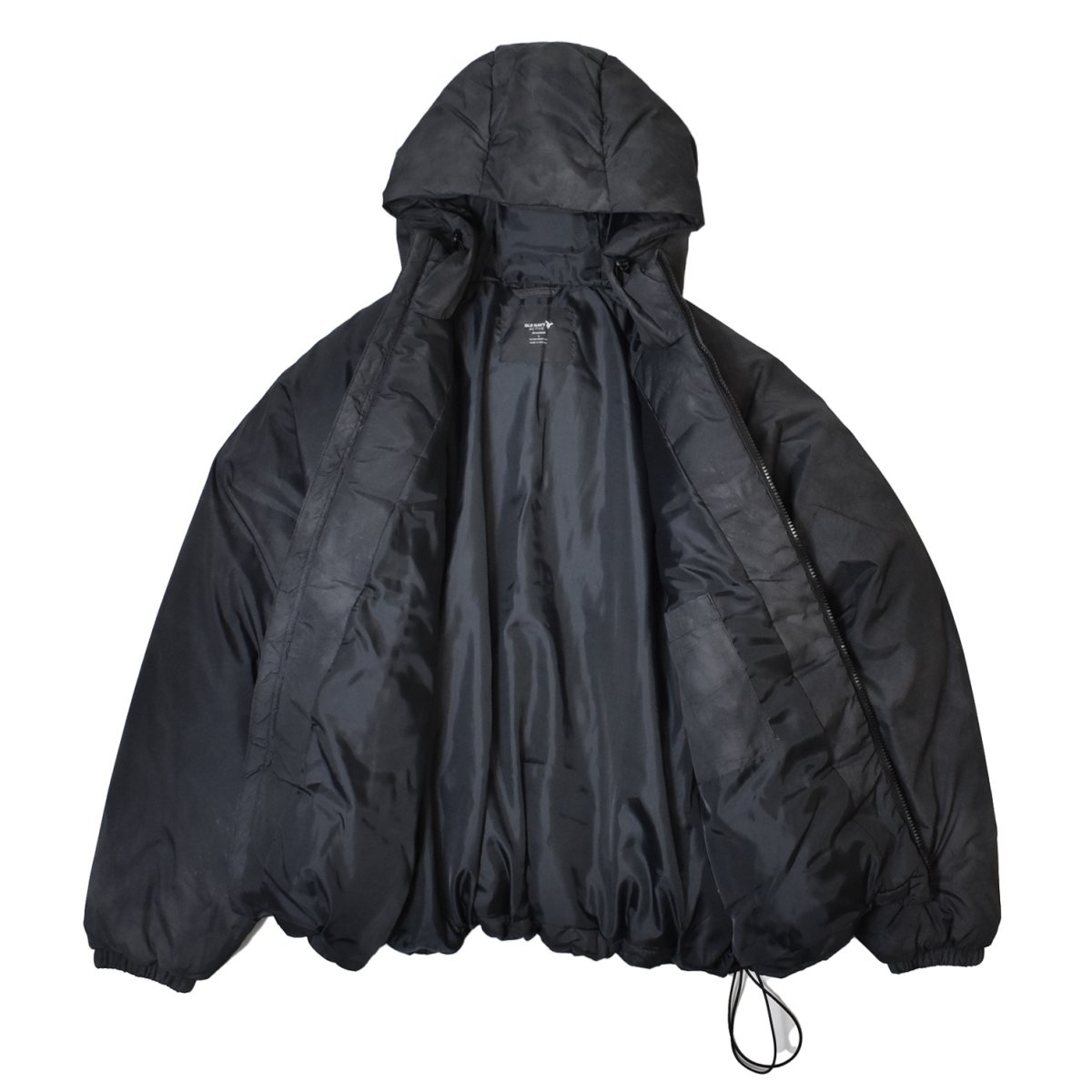 画像4: Old Navy Oversized Hooded Puffer Jacket - Black Print (4)