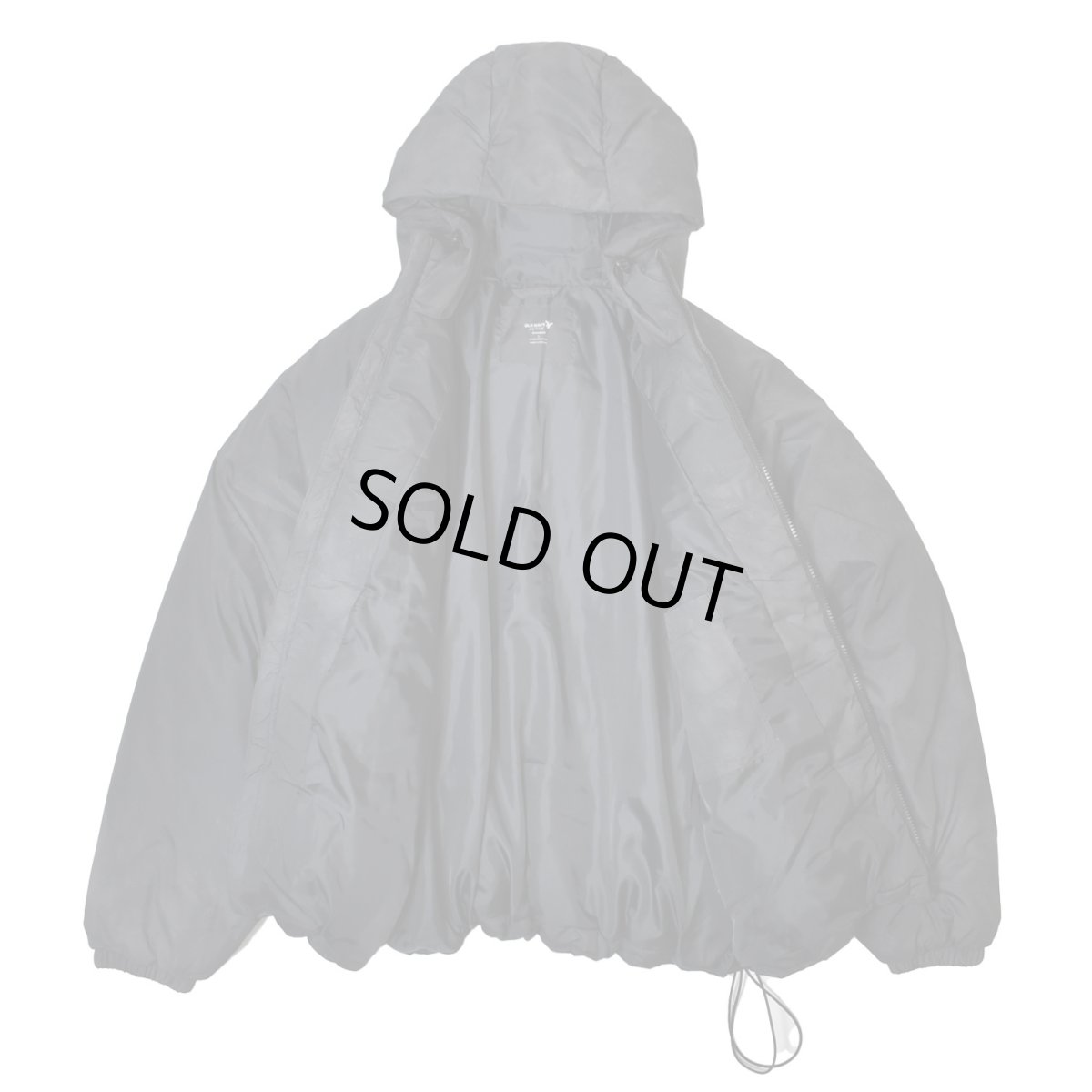 画像4: Old Navy Oversized Hooded Puffer Jacket - Black Print (4)