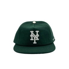 画像1: Uncle Jay's Vintage New York Mets Melton Wool Cap - Green (1)
