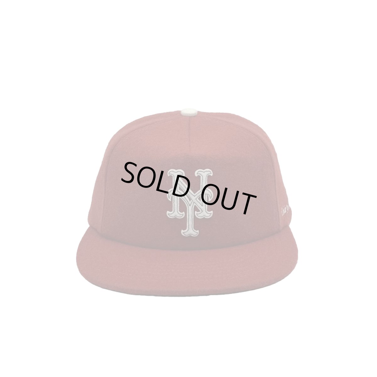 画像1: Uncle Jay's Vintage New York Mets Melton Wool Cap - Brick Red (1)