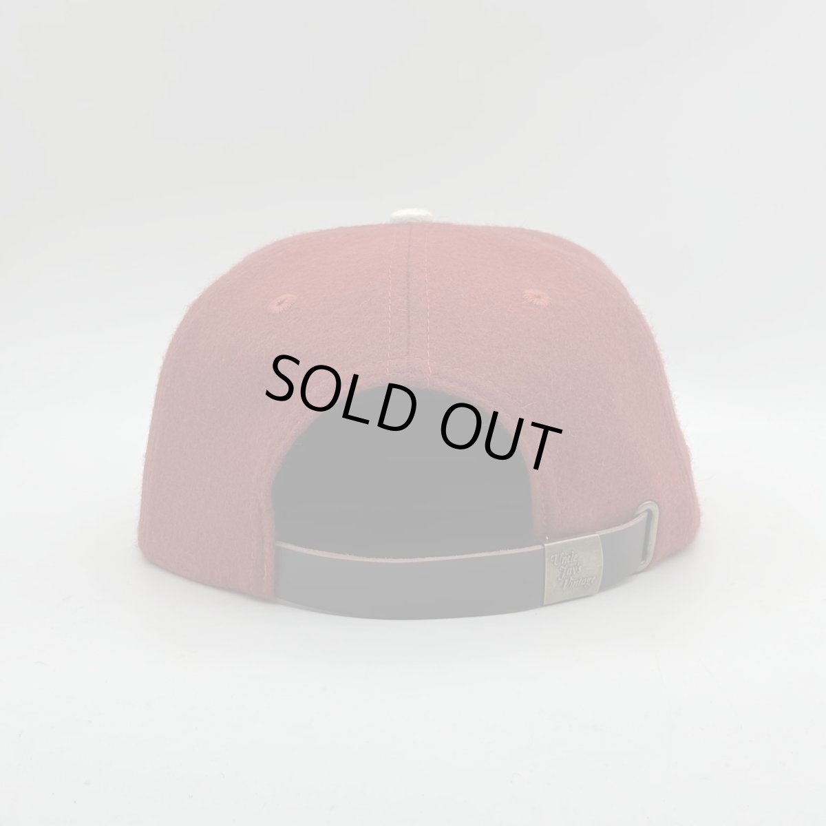 画像2: Uncle Jay's Vintage New York Mets Melton Wool Cap - Brick Red (2)