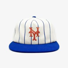 画像1: Uncle Jay's Vintage New York Mets Pinstripe Cap - Royal (1)