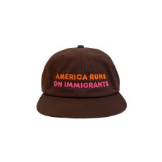 画像1: Capps America Runs On Immigrants Snapback - Brown (1)