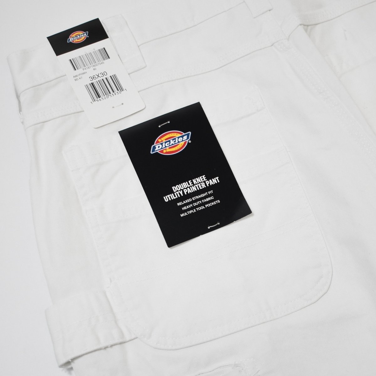画像4: Dickies Relax Fit Double Knee Utility Painter Pants - White (0WH) (4)