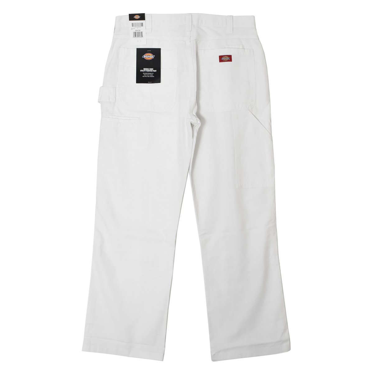 画像1: Dickies Relax Fit Double Knee Utility Painter Pants - White (0WH) (1)
