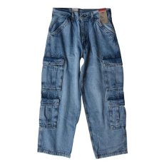 画像1: Levi's 578 Baggy Cargo Jeans - Blue (1)