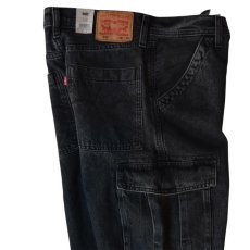 画像5: Levi's 578 Baggy Cargo Jeans - Black (5)