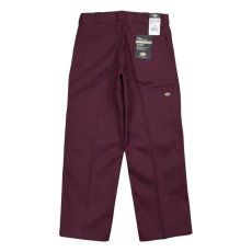 画像2: Dickies Loose Fit Double Knee Work Pants - Burgundy (0BY) (2)