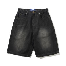 画像1: Butter Goods Scorpion Stich Denim Shorts - Slub Black (1)