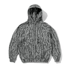 画像1: Butter Goods Lowland Camo Zip Thru Hood - Washed Black (1)