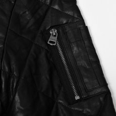 画像7: Levi's Quilted Leather Jacket - Black (7)